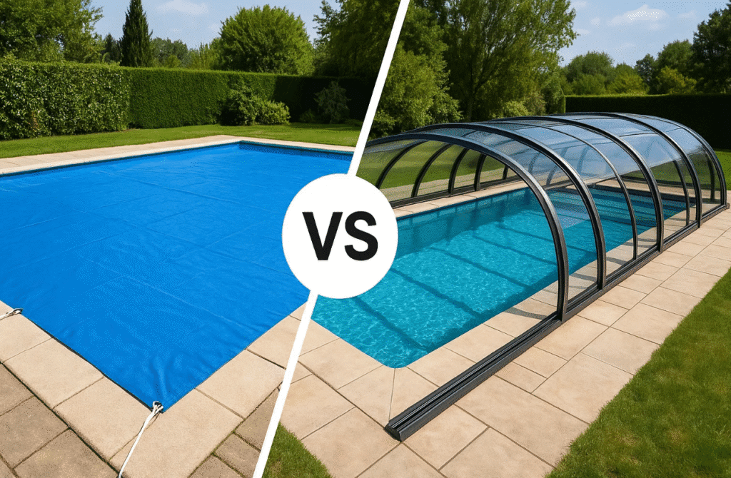 مقایسه سقف و کاور استخر