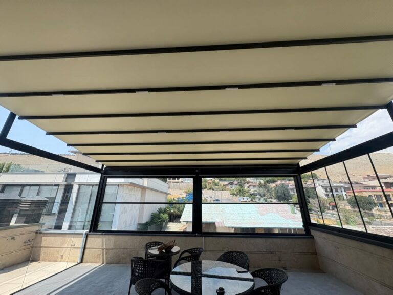 سقف متحرک پنجره گیوتینی | لواسان — نمونه کار تکنوسوین